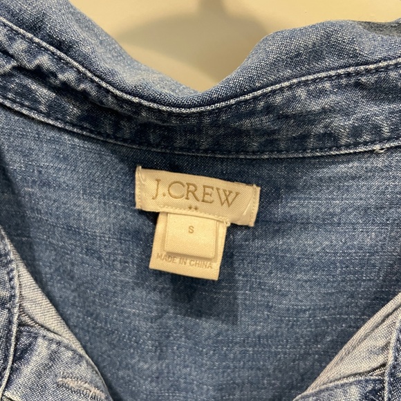 J Crew Denim Shift Dress S - Picture 2 of 3